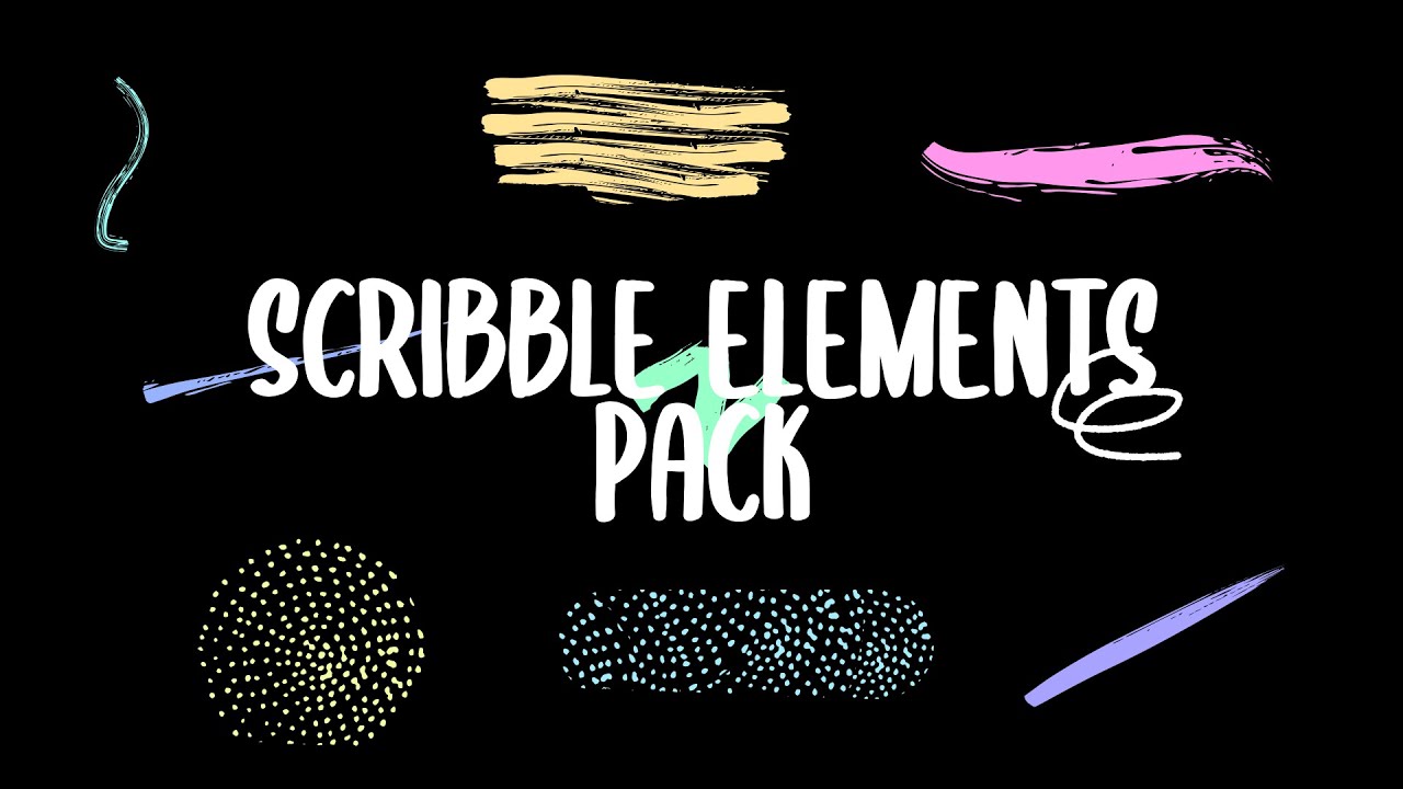 Scribble Elements Pack  - after effects template
