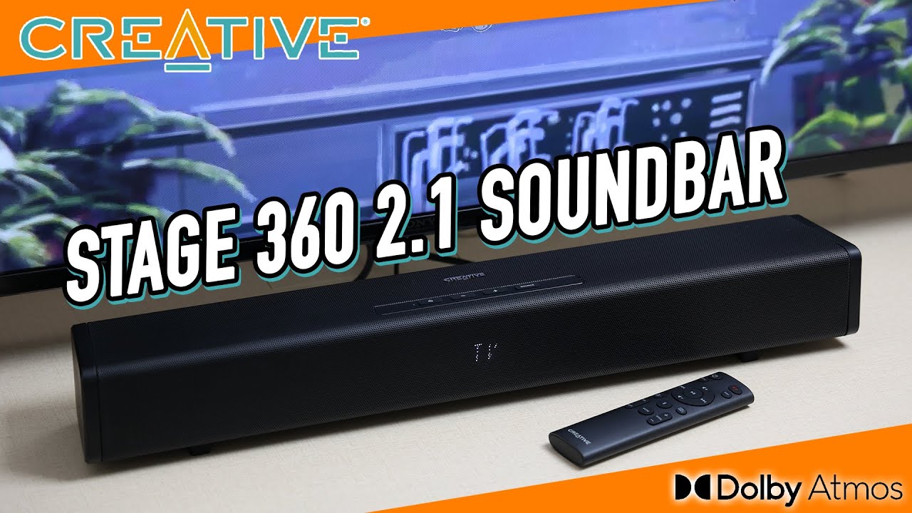 [影音開箱] Creative Stage 360 2.1 Soundbar 支援 Dolby Atmos $2000 內首選 優惠碼送觀眾享折扣 #creative #soundbar
