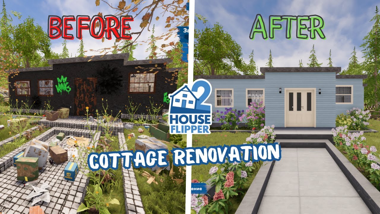 House Flipper 2 | Extreme Cottage Renovation Transformation (Before & After) | No Commentary