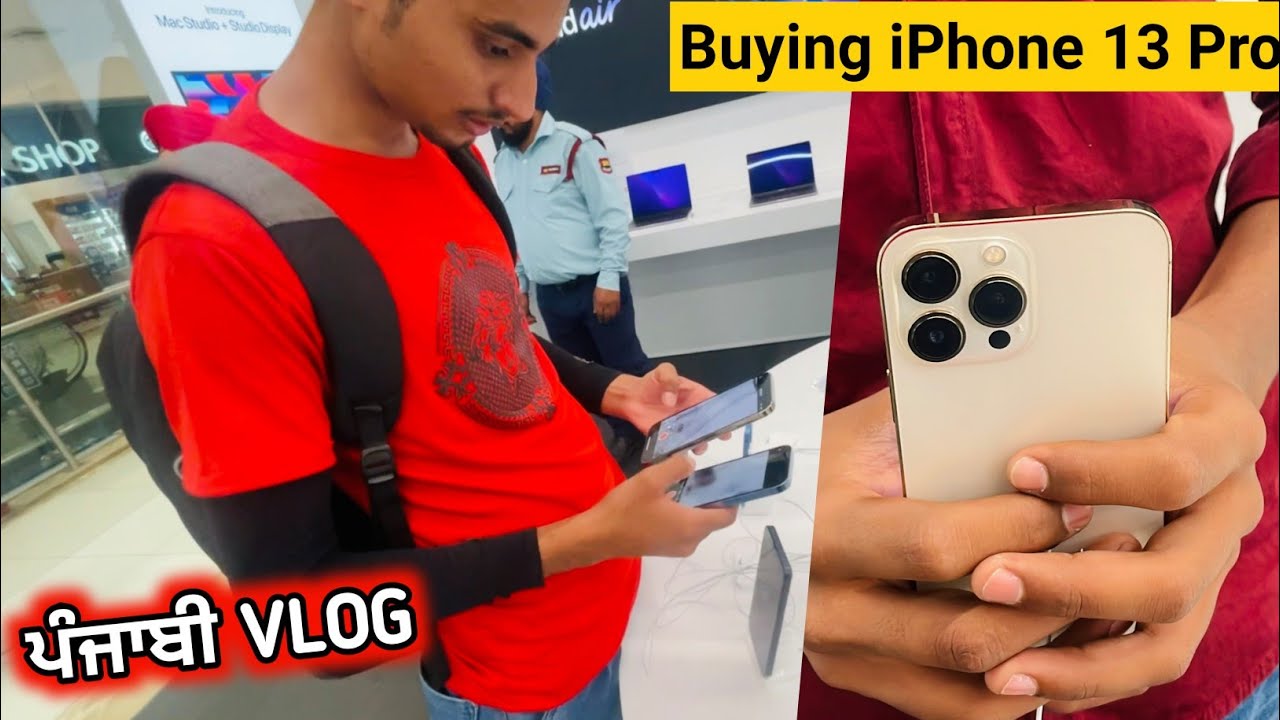 Buying New iphone 13 Pro 😍 New Punjabi Vlogs