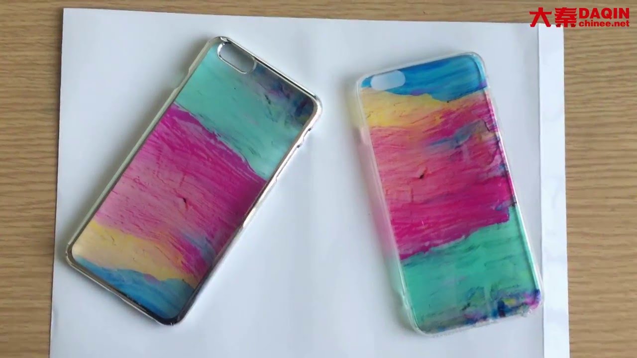 iPhone 6S customized case made by Daqin mobile skin machine