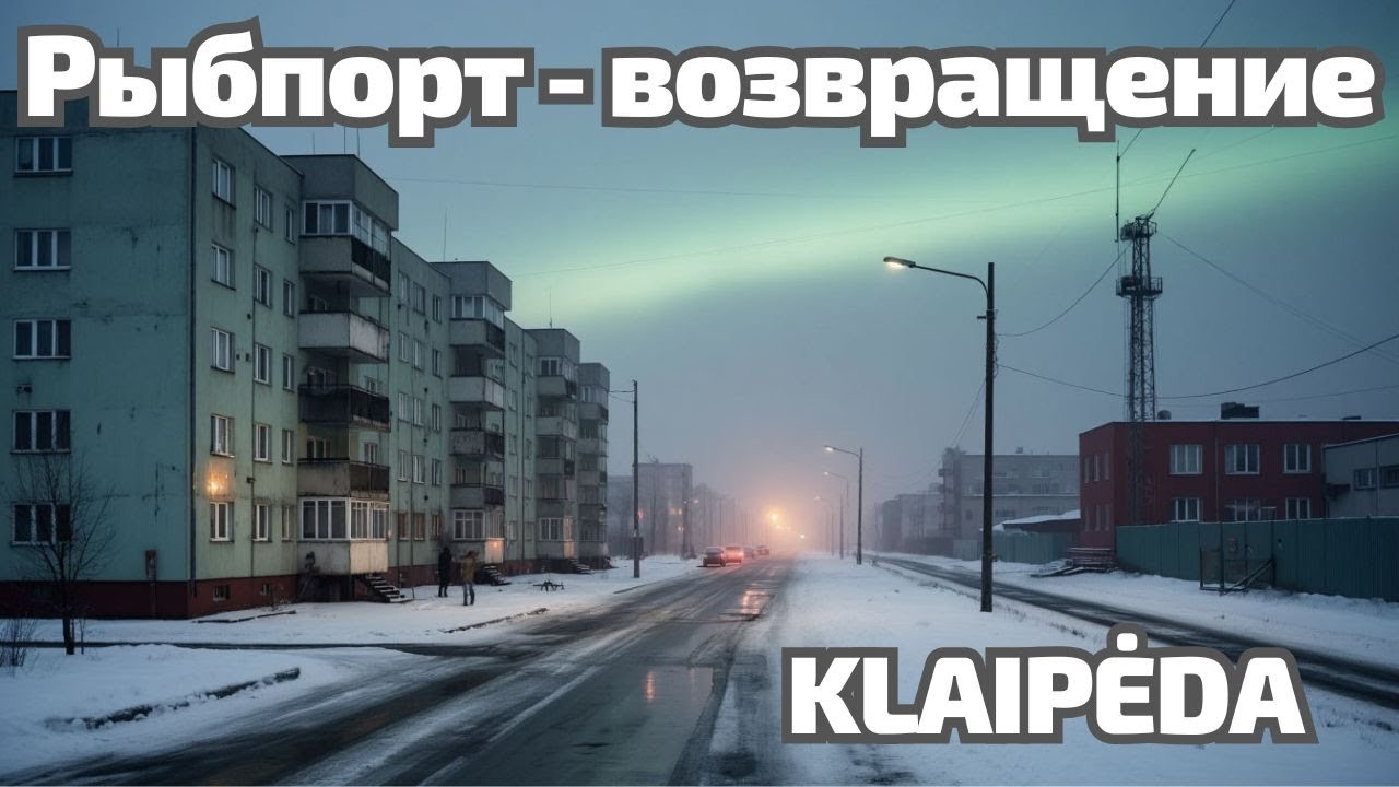 Klaipėda - возвращение в Рыбпорт | Старые дома, север и дальний гудок #литва