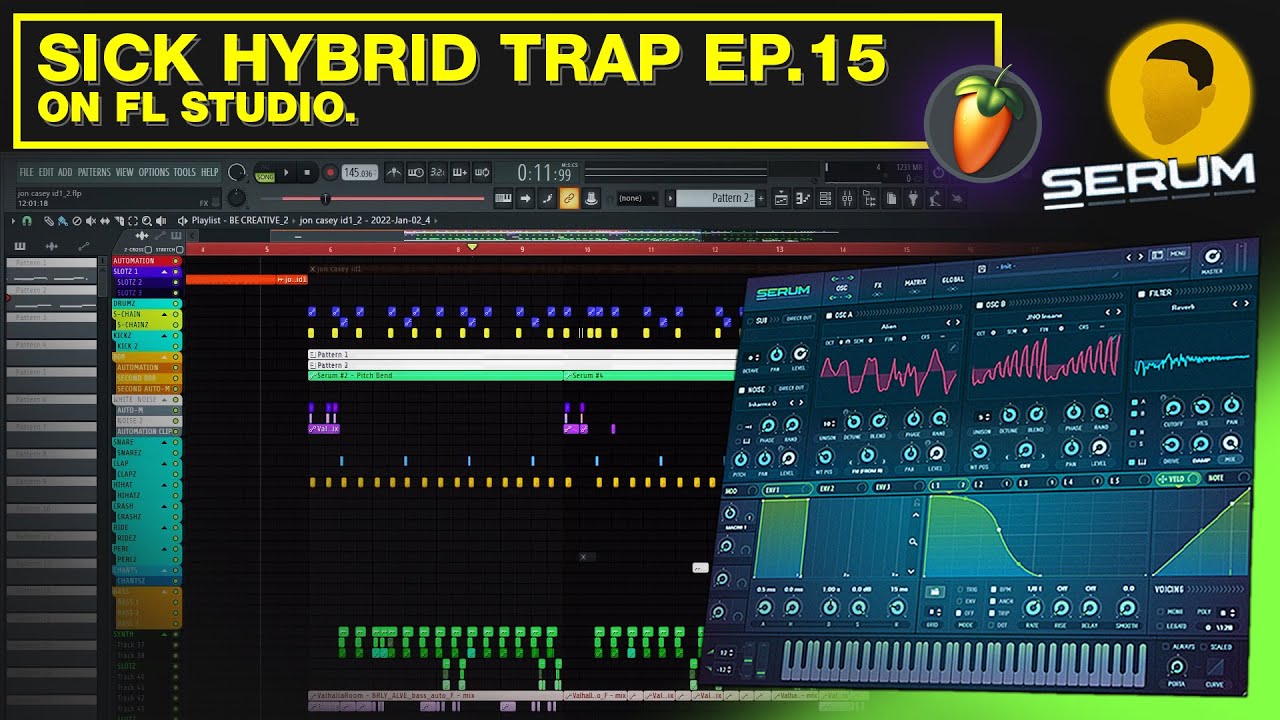 SICK HYBRID TRAP EP.15 on FL Studio [Jon Casey Style]
