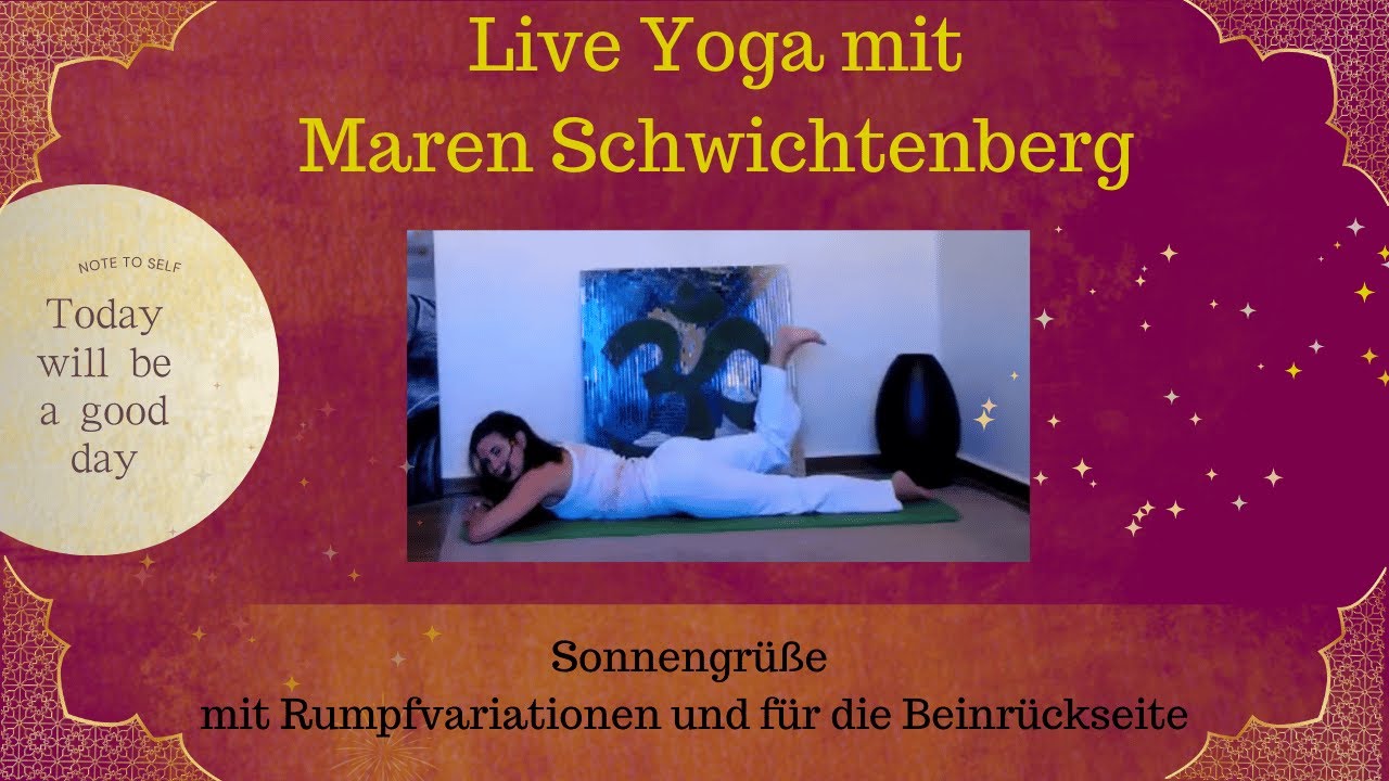 Sonnengrußvariationen für Rumpf und die Beinrückseite