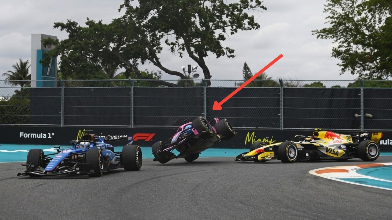 Pierre Gasly HUGE Crash | Full Incident Liam Lawson Contact Formula 1