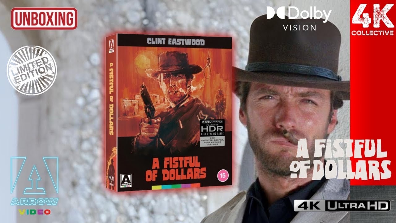 Sergio Leone's A Fistful of Dollars Arrow Video 4K UltraHD Blu-ray Limited Edition Unboxing