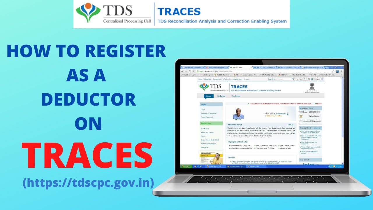 How to Register on Traces Portal step by step | TDS portal Par Registration Process | Latest 2021