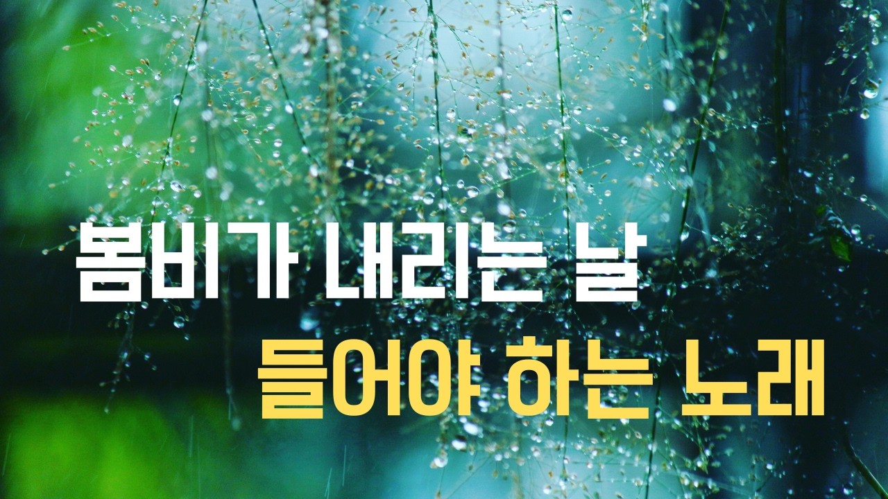 『봄비에게』봄을 부르는 비가 소근거리며 내린다. 옆에서 속살을 간질이며 초록을 깨우고 있다 #감성 노래 #봄비 #봄을 부르는 노래
