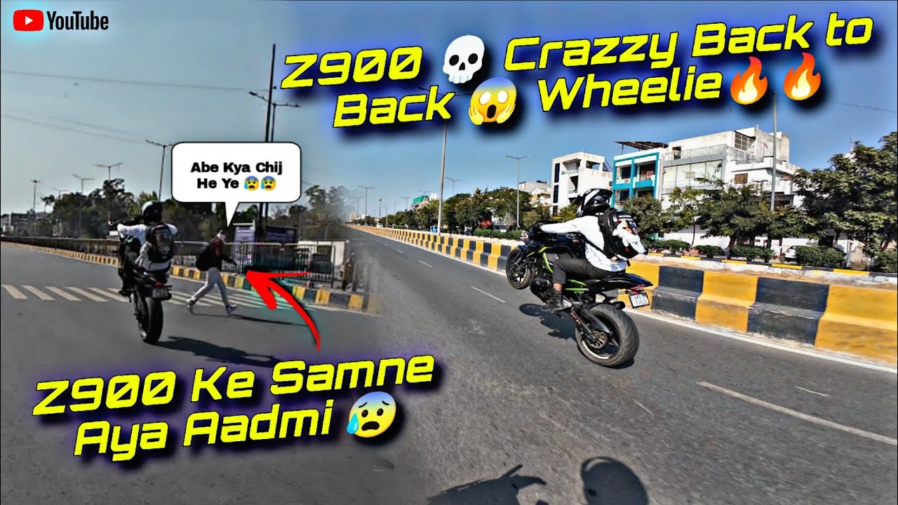 Z900💀 Pr Back to Back Wheelie 😱 Tabahi Macha Di🔥