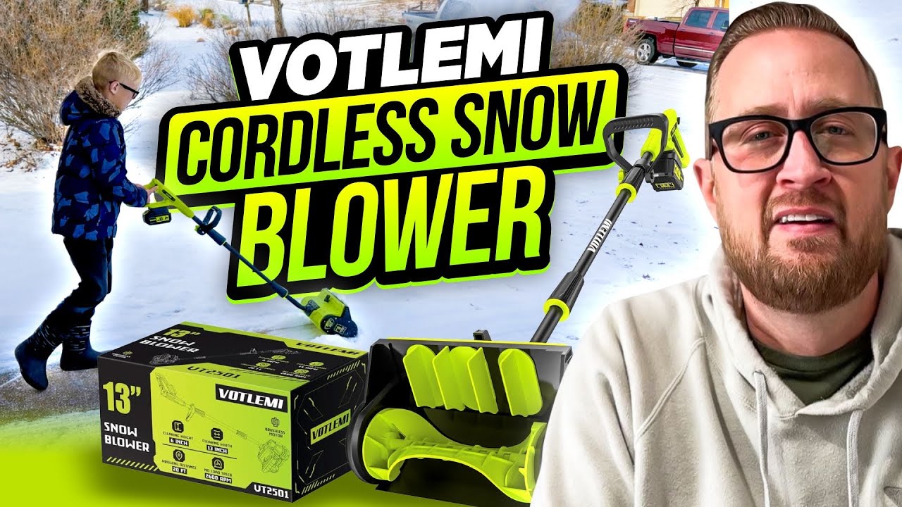 NO MORE SHOVELING! ❄️ VOTLEMI 40V Cordless Snow Shovel Review: Brushless Power!