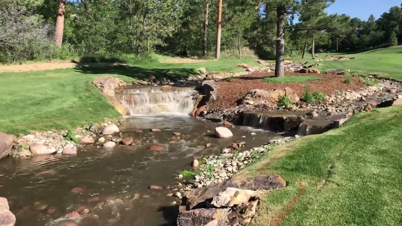 Man made waterfall looks natural