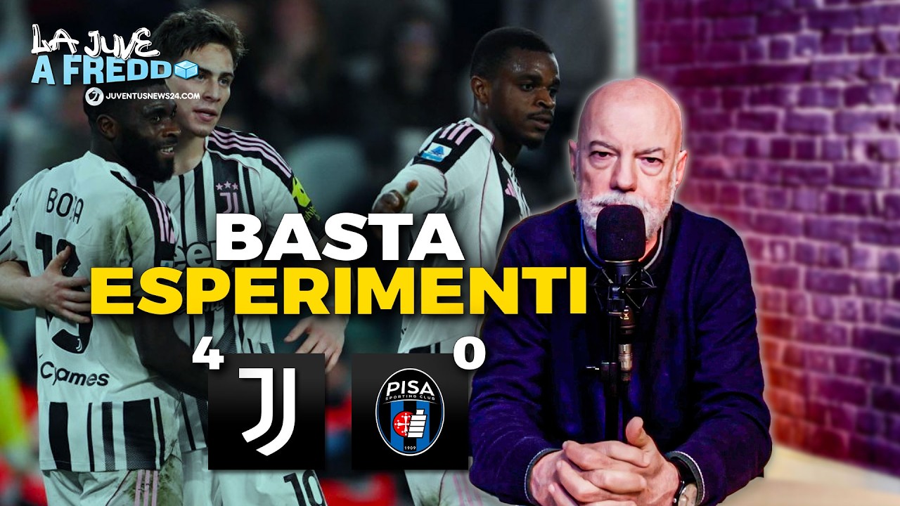 Juve Pisa 4-0: i CAMBI strategici di SPALLETTI smuovono una gara stagnante. E YILDIZ può far tutto