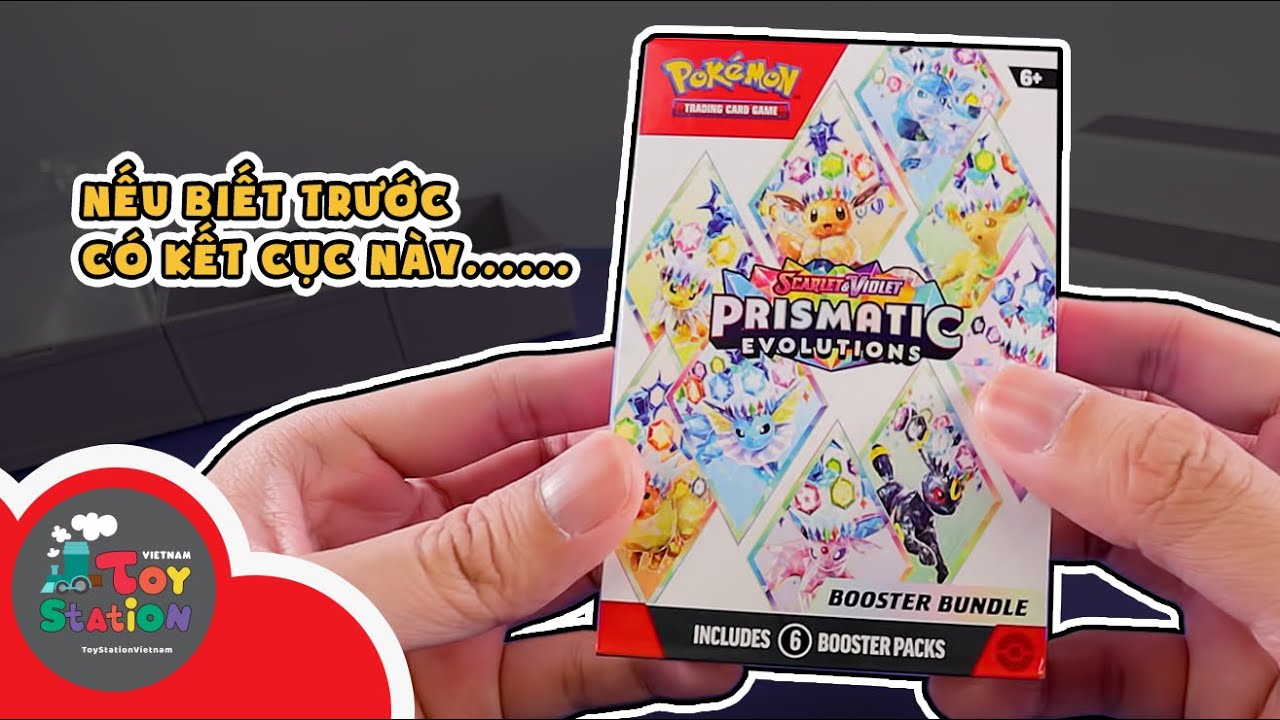 Buổi mở thẻ Trầm Cảm Tiến Hóa không tin được với Pokemon TCG Prismatic Evolution ToyStation 950