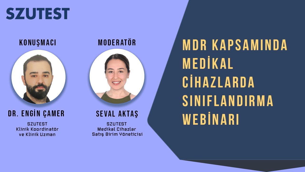 MDR Kapsamında Medikal Cihazlarda Sınıflandırma Webinarı