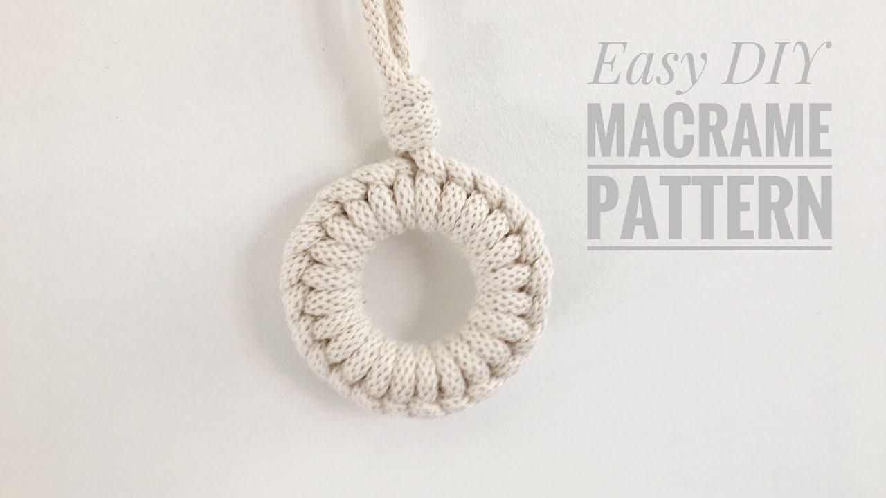 Easy DIY Macrame Tutorial\Prosta zawieszka