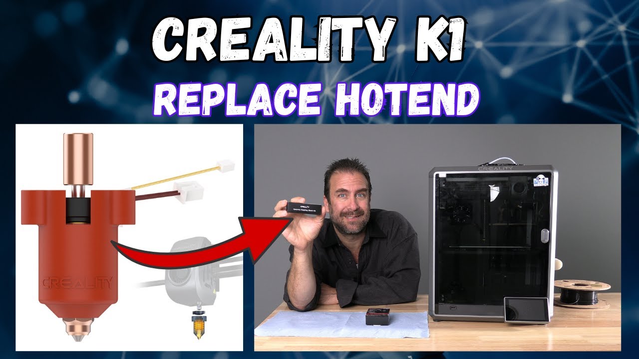 Как заменить нагревательный элемент Creality K1 Hotend. Установите последнюю версию. Также извест...