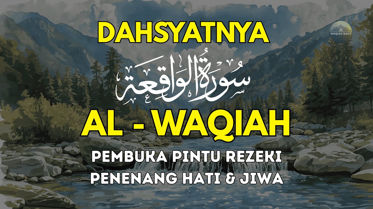 Murottal Surat Al-Waqiah | Doa, Dzikir & Ikhtiar Rezeki yang Menenangkan | Waqiah Daily