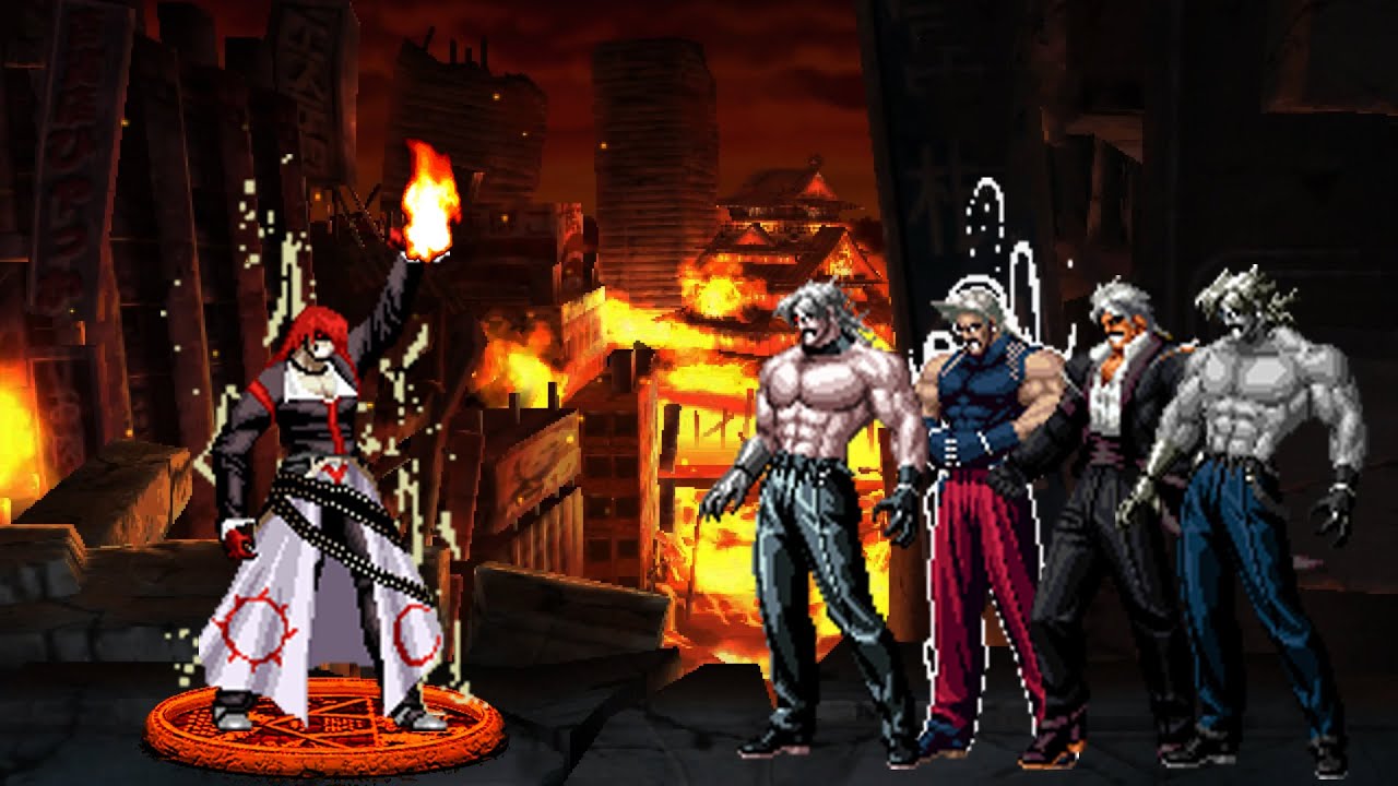 [KOF Mugen] Destructive iori Vs Rugal Team