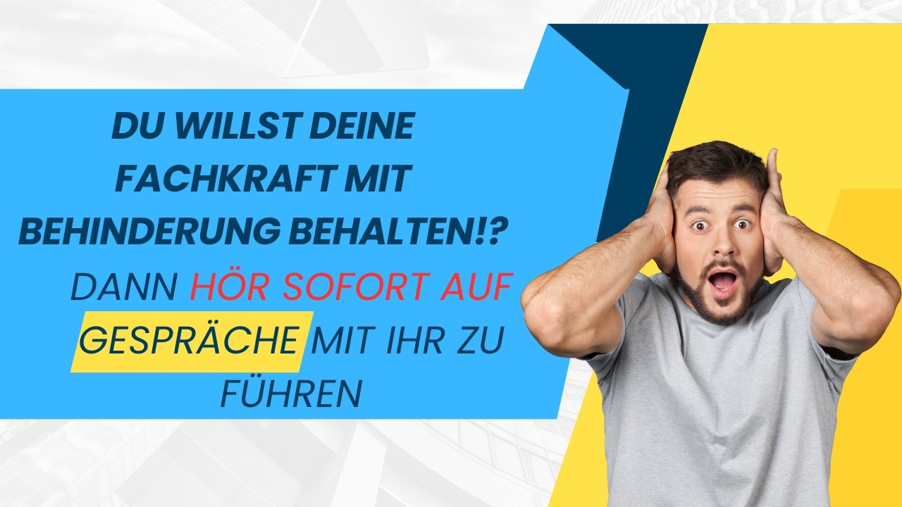 Hey Chef, warum Gespräche weder deinem Mitarbeiter mit Behinderung noch dir helfen