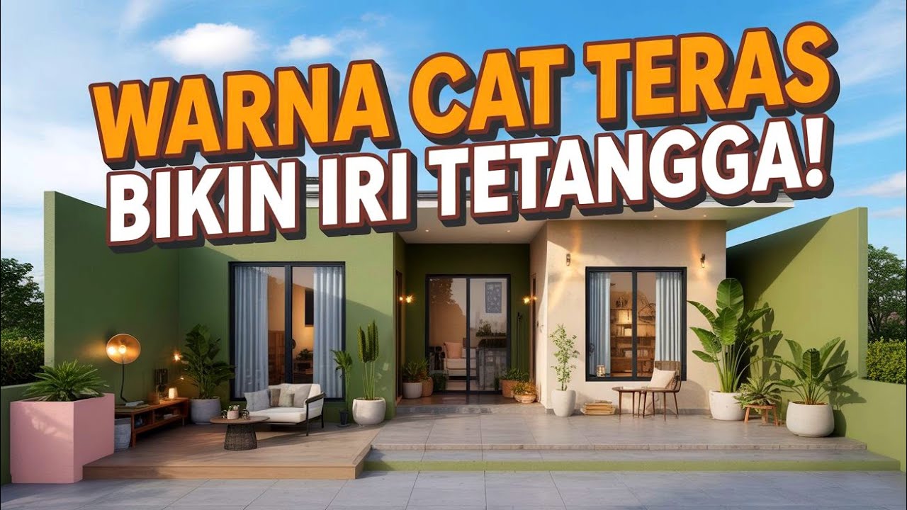20 Warna Cat Teras Depan Rumah yang Bikin Tetangga Iri! Elegan, Minimalis, & Kekinian!