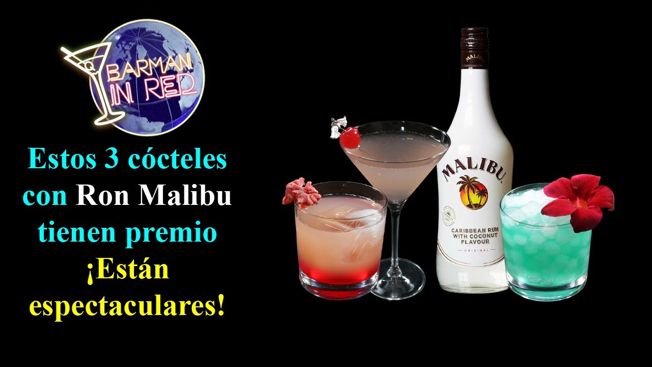 У этих 3 коктейлей с RON MALIBU есть приз! Они потрясающие!