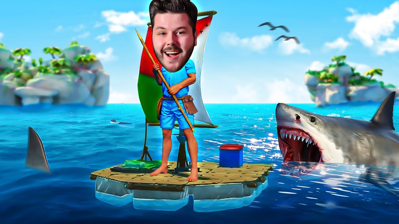 Ik probeerde te OVERLEVEN op ZEE maar toen.. (Raft)