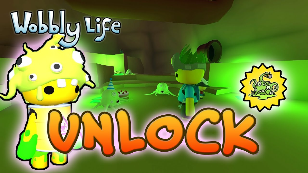 UNLOCK the SEWER MONSTER OUTFIT And Deliver A Birthday Cake in Wobbly Life 