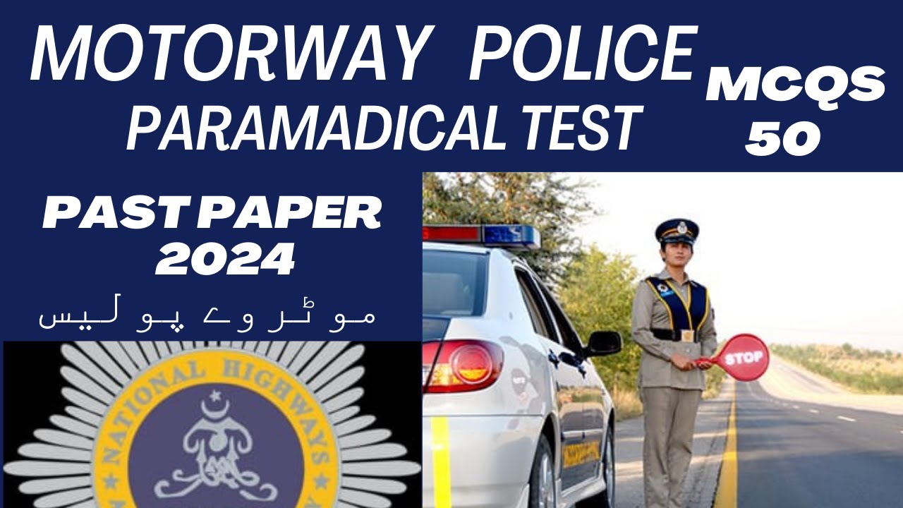 motorway police paramedical staff Test 2024 ||most important MCQ's past paper #education #police mcq
