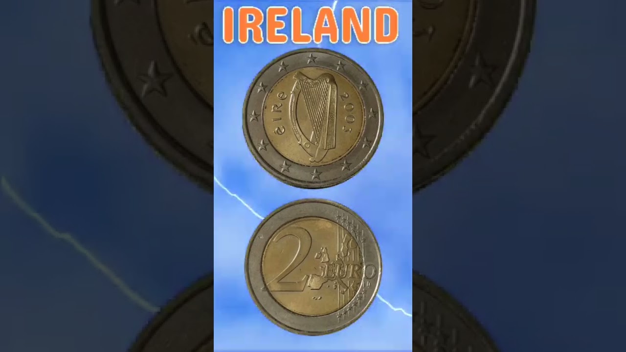 Ireland 2 Euros 2003.#shorts #education #coinnotesz