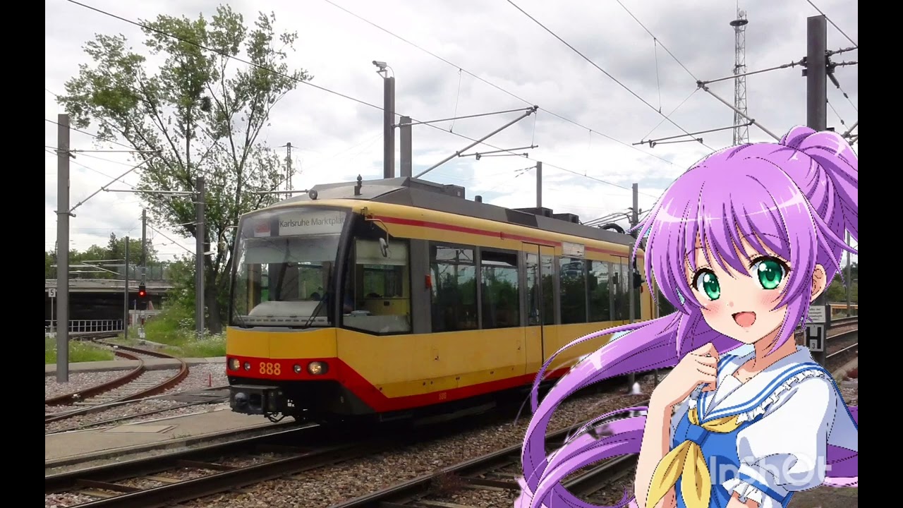 Straßenbahn durch Karlsruhe