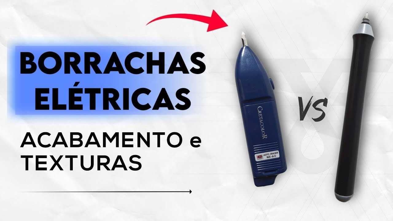 Como Desenhar Texturas de Pele dar Acabamento com Borracha Elétrica