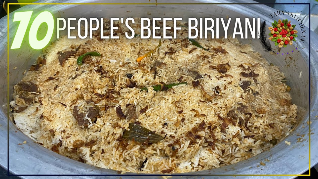 বিফ বিরিয়ানী রেসিপি || 70 People’s Beef Biriyani || Biriyani Recipe || Party Food