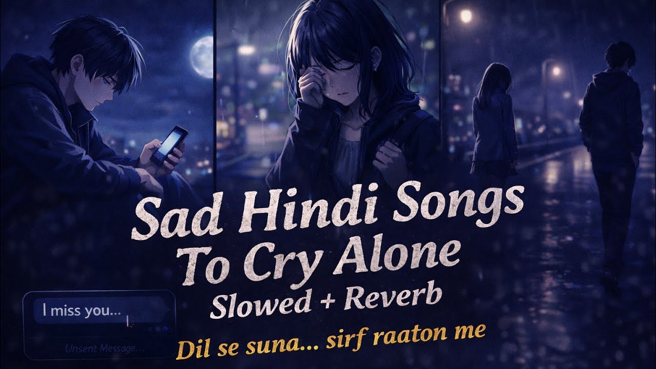Sad Hindi Songs To Cry Alone 💔 | Slowed + Reverb | Dil Se Suna… Sirf Raaton Me