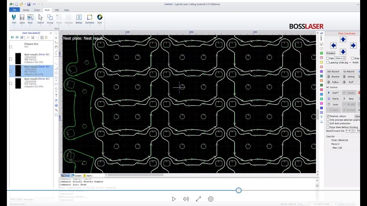 How To Utilize the Nesting Utility for your Boss FIBER Laser Cutter
