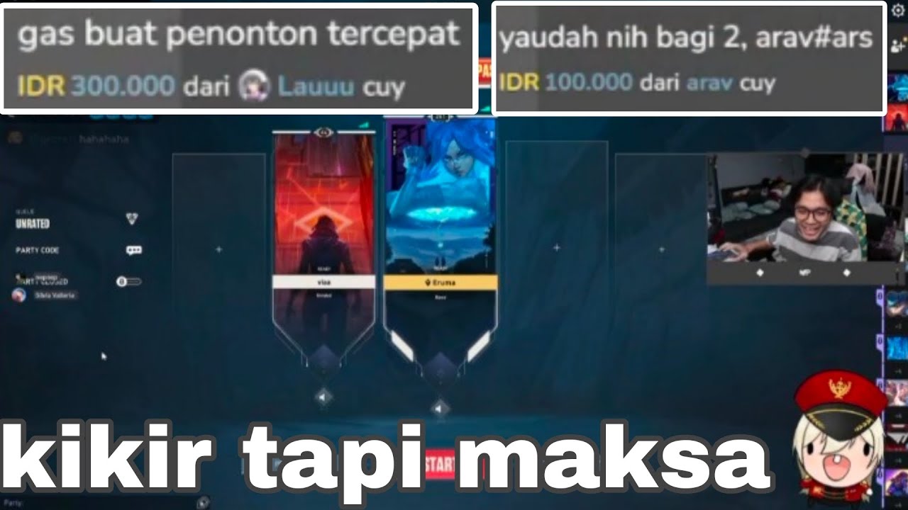 bang al ama ndan ngajakin penonton main valorant dengan cara kikir tapi maksa
