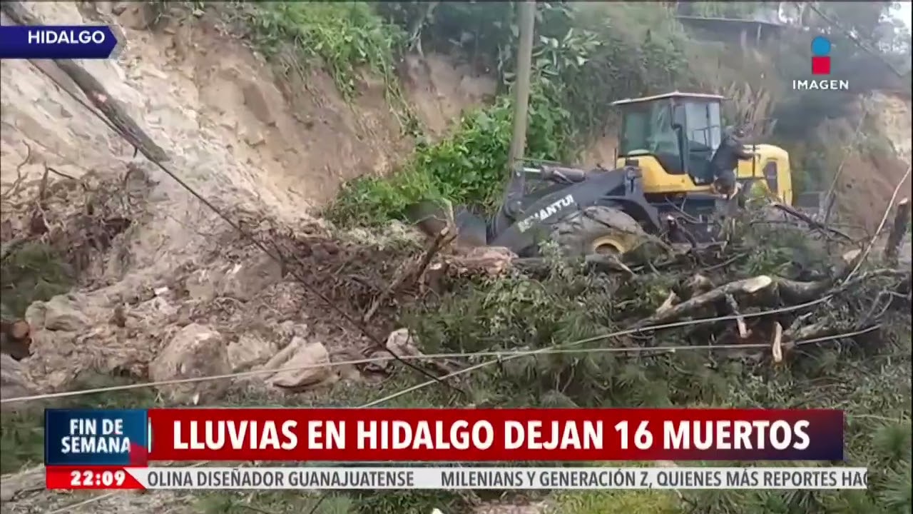 Hidalgo en inundaciones y deslaves | Noticias Fin de Semana