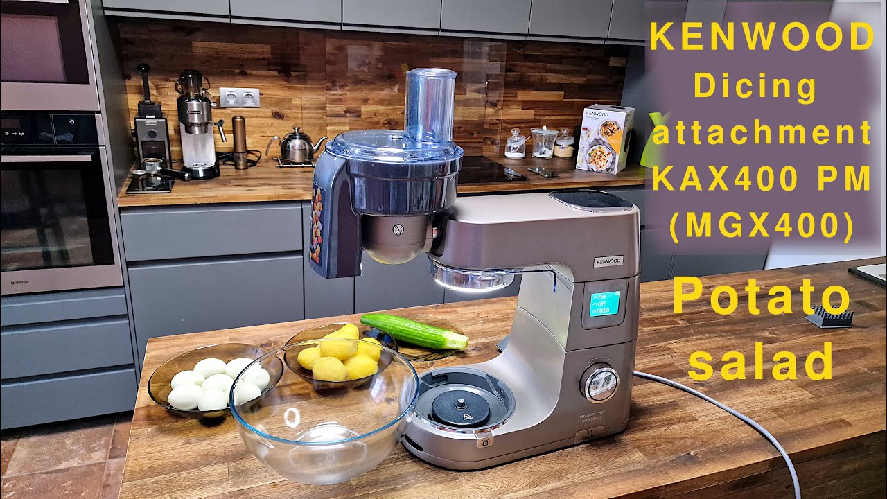 Насадка для нарезки кубиками Kenwood KAX400 PM (MGX400) для кухонных машин, комбвайнов, Оливье.