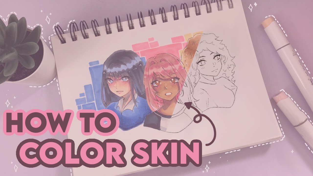 🌷 how i color skin with alcohol markers // tutorial + tips & tricks