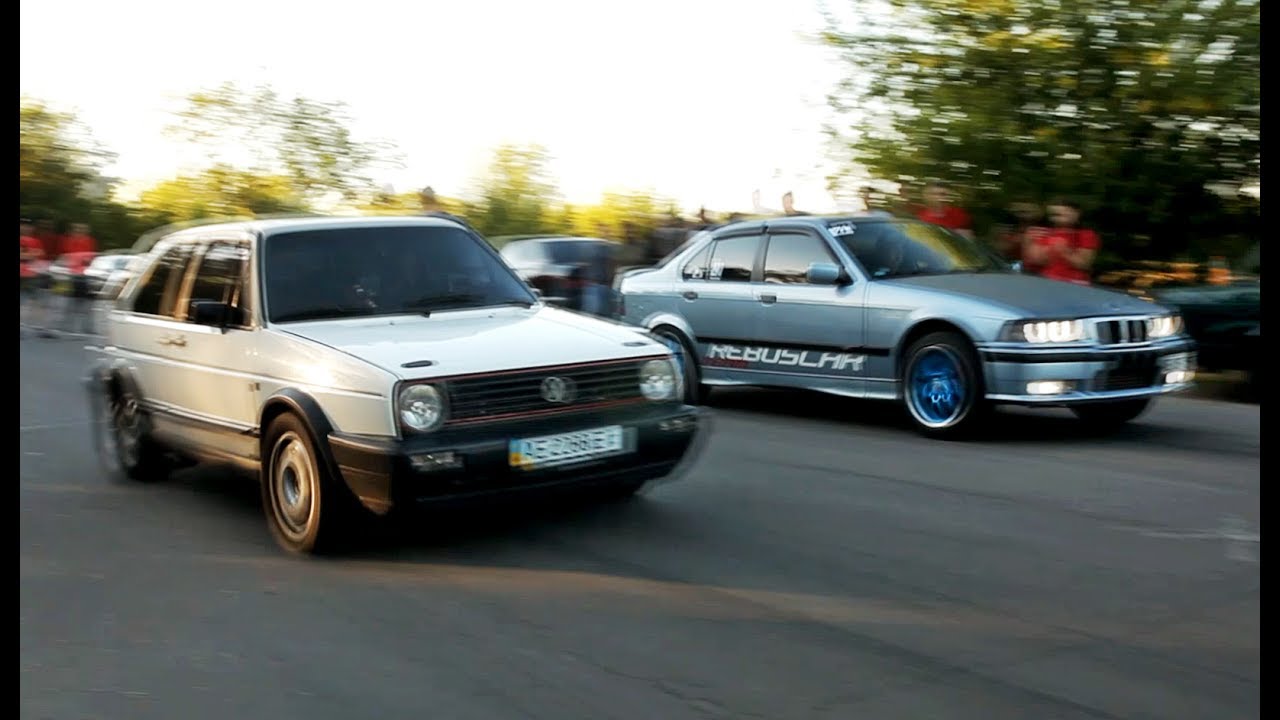 VW Golf 2 Turbo 400+HP (Koha-Motoring) VS BMW E36 Turbo (Rebuscar) 450+HP