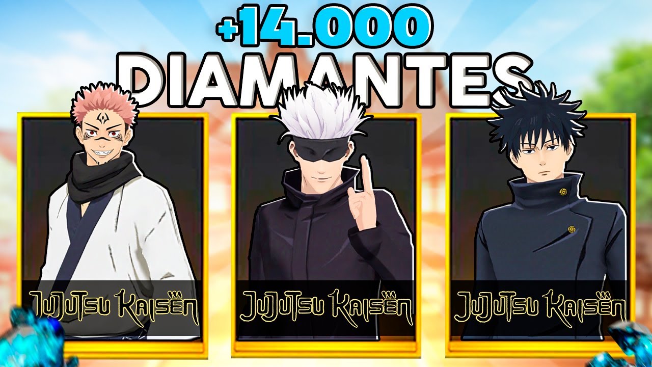 RECARREGUEI 14.000 DIAMANTES Em BUSCA De TODOS Os ITENS Da PARCERIA De Jujutsu Kaise no Free Fire