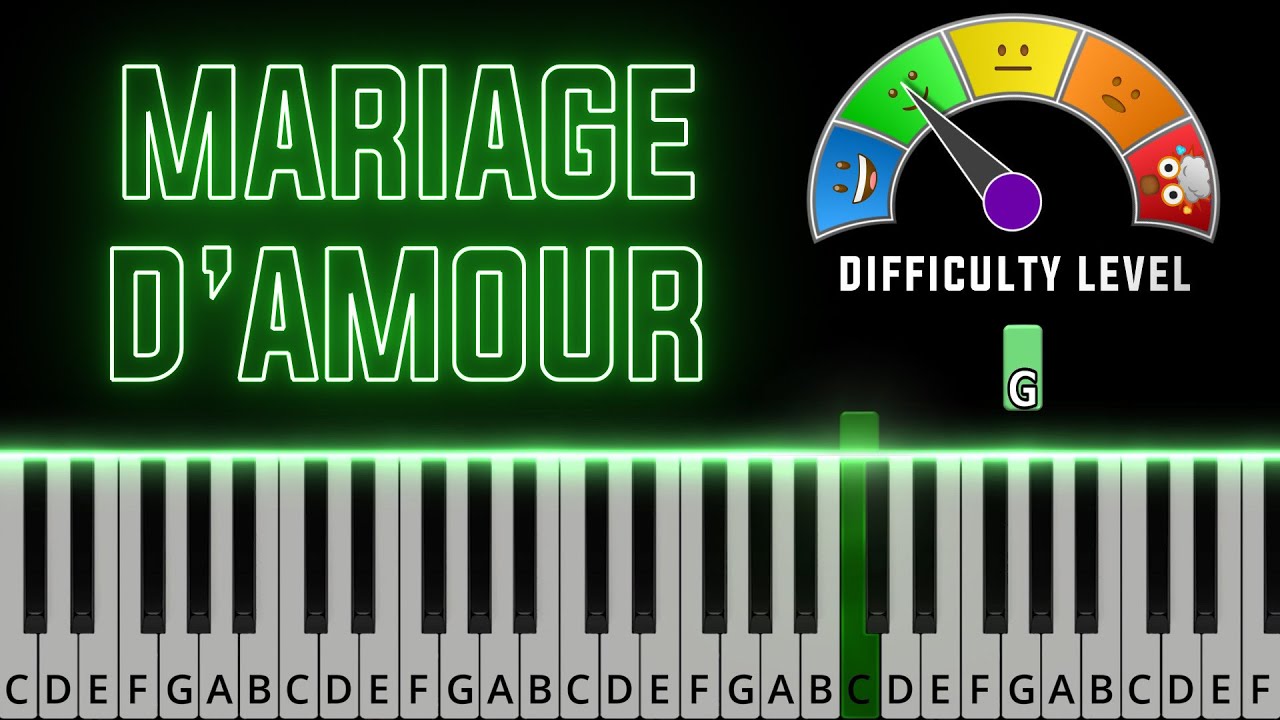 Mariage d'Amour - Paul de Senneville | EASY MEDIUM Piano Tutorial + Sheet Music (PDF)