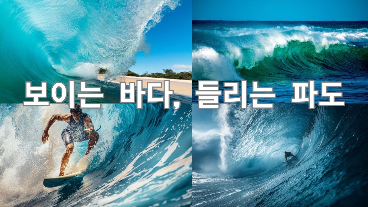 하와이 겨울의 거대한 파도 | 노스쇼어 서핑 대회 | 보이는 바다, 들리는 파도 | 1시간 BGM