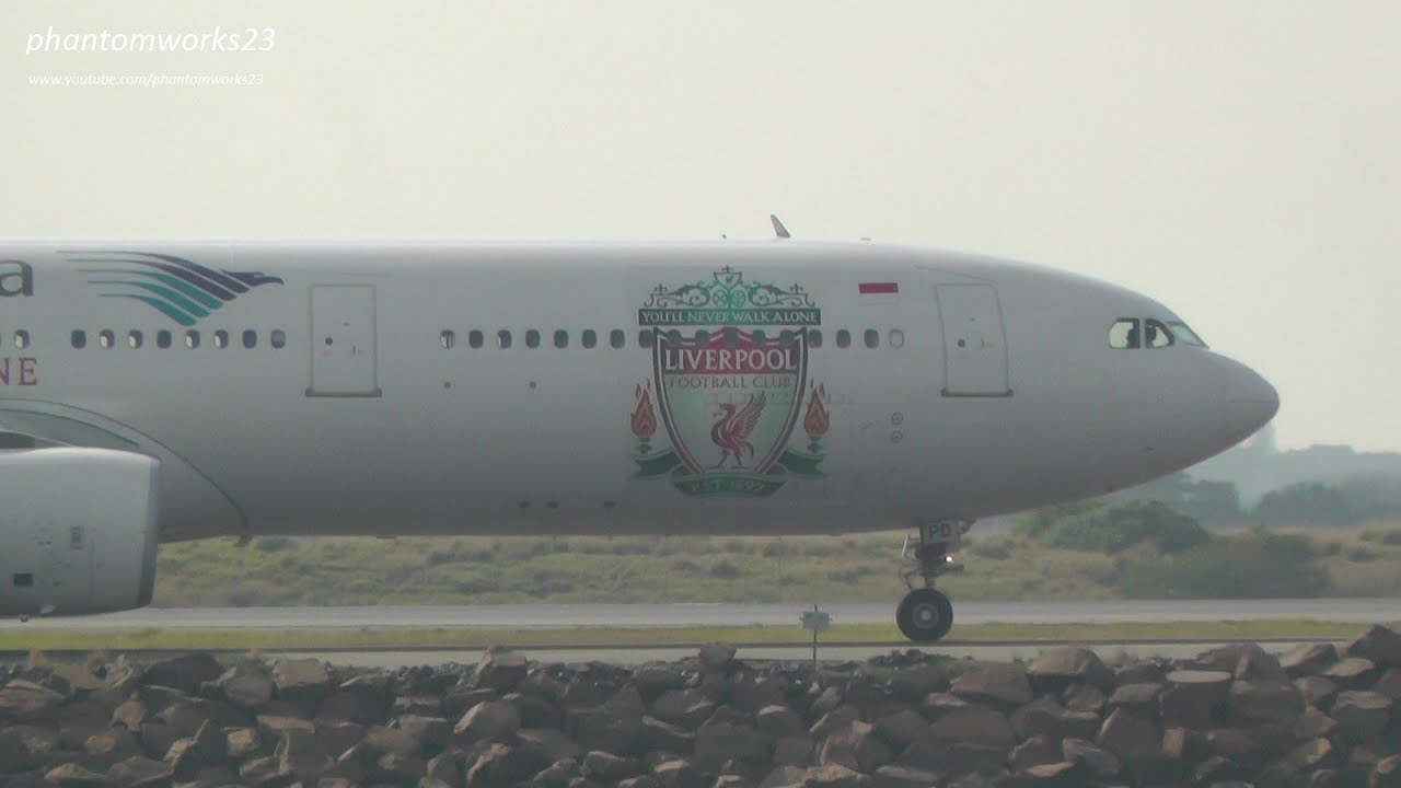 Garuda Indonesia A330-300 (Liverpool FC Livery) | Take Off 34L | Sydney Airport