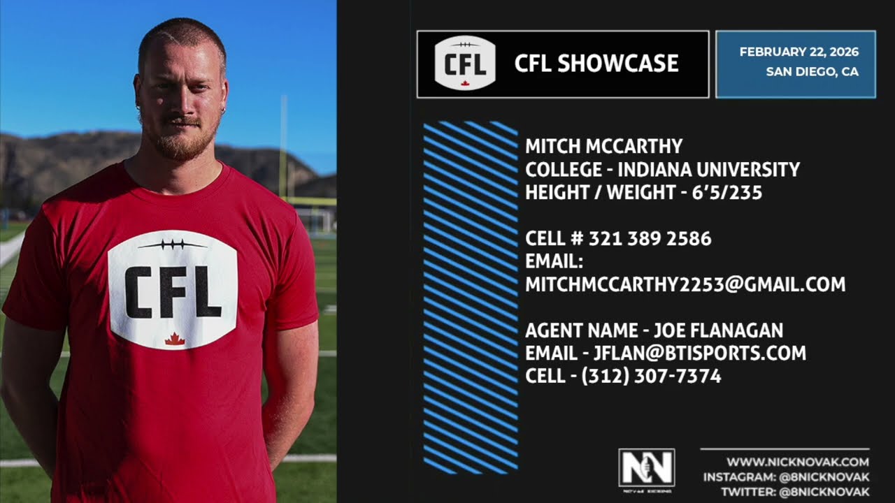Mitch McCarthy P: 2026 CFL SPT Showcase (Winner)