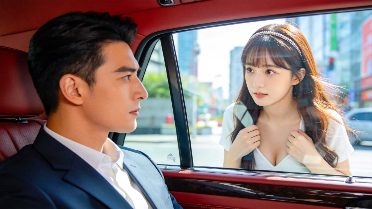 Gadis miskin rapikan pakaian di dekat mobil—di dalam CEO miliarder jatuh cinta seketika