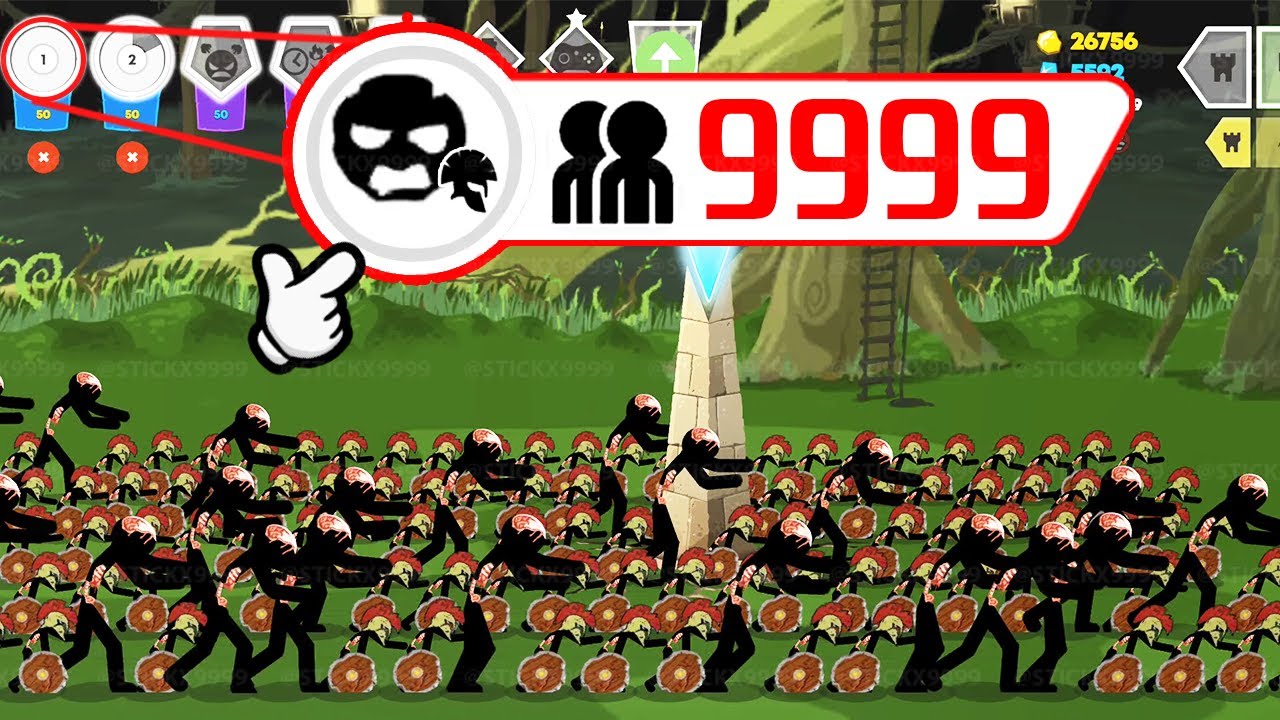 Stick War Saga MOD ⚔️ 9999 Dead Speartons March Forward 💥 Stickx9999
