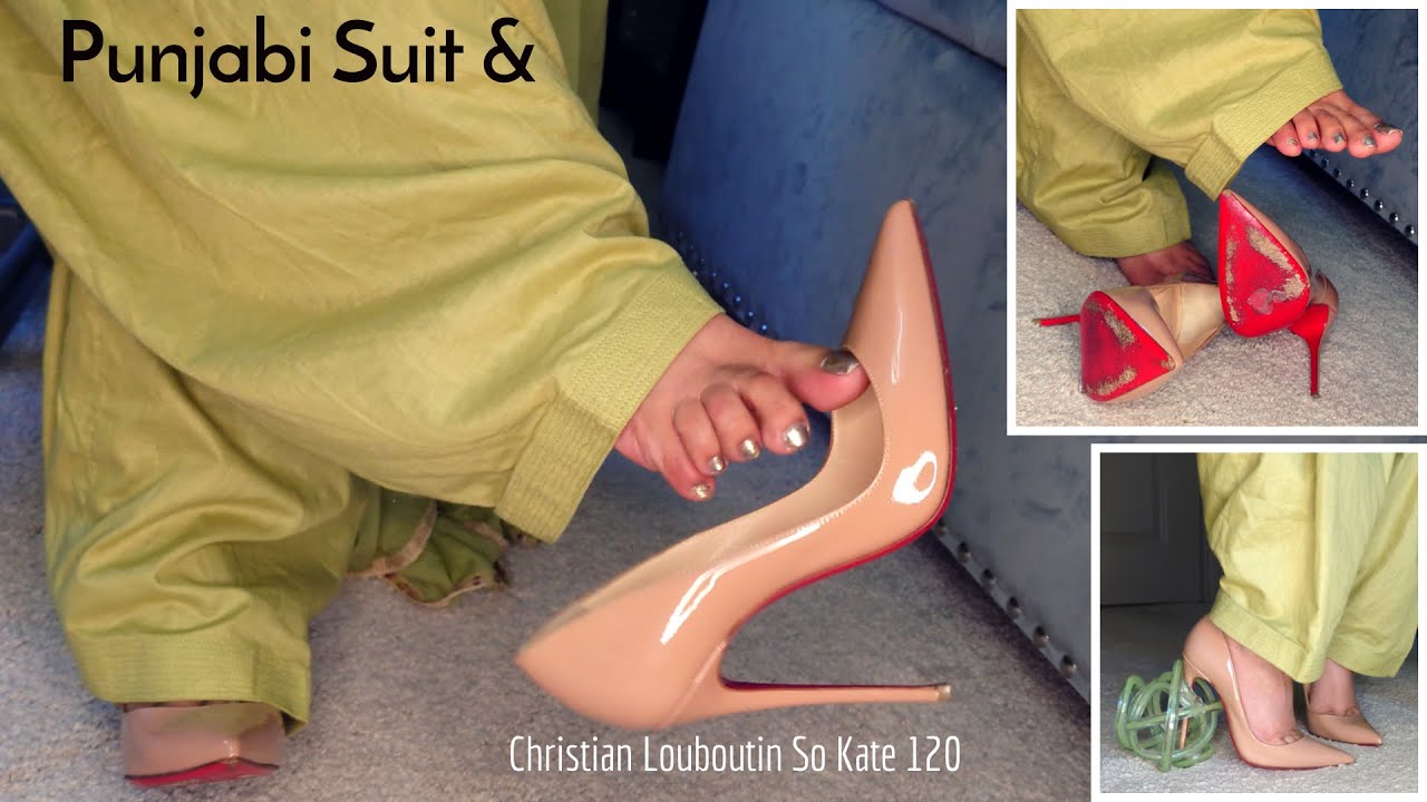 Christian Louboutin So Kate Paired With Punjabi Suit | Good Shoes Matter
