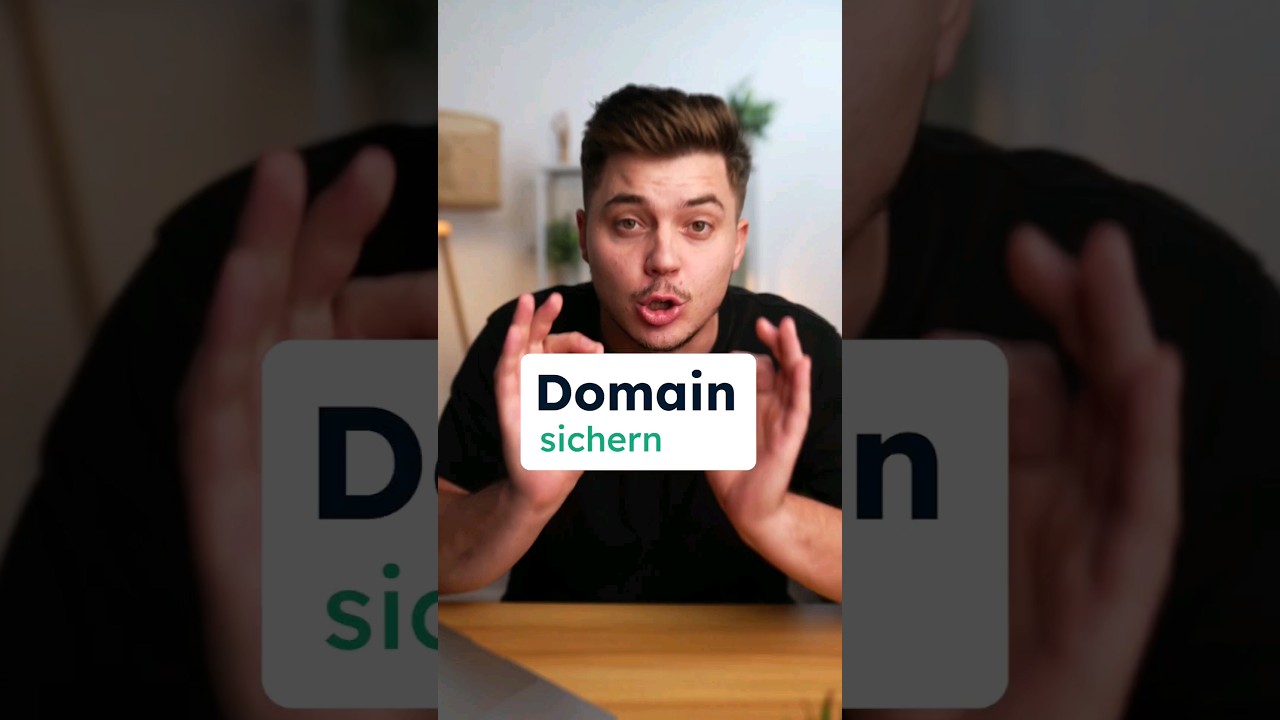 Erst die Domain sichern, dann die Website erstellen!