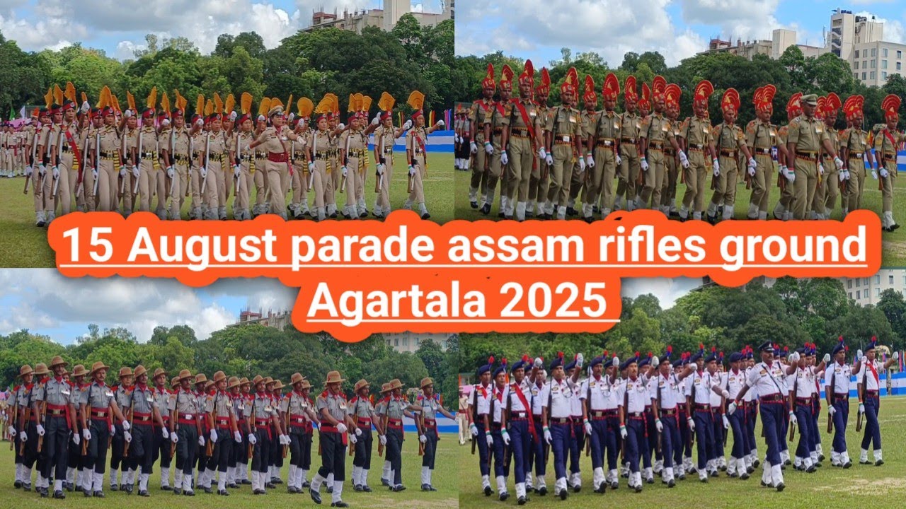 15 August parade || Independence Day parade assam rifles ground Agartala Tripura#independenceday2025
