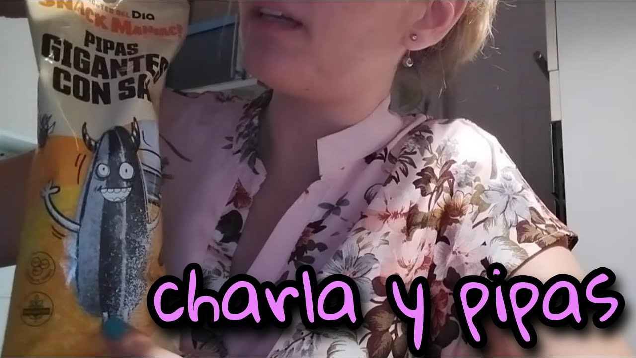 ASMR COMiENDO PIPAS  + CHARLANDO ! asmr español